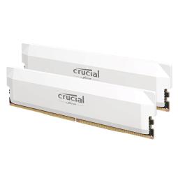 Memoria ram ddr5 32gb 2x16gb crucial pro - udimm - 6400 mhz - pc5 - 51200 - cl38 - blanco