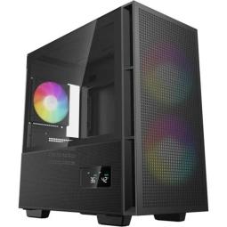 Caja ordenador gaming deepcool ch360 matx cristal templado negro