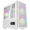 Caja ordenador gaming deepcool ch360 matx cristal templado blanco