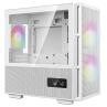 Caja ordenador gaming deepcool ch360 matx cristal templado blanco