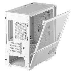 Caja ordenador gaming deepcool ch360 matx cristal templado blanco