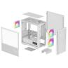 Caja ordenador gaming deepcool ch360 matx cristal templado blanco