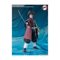 Figura tamashii nations giyu tomioka 15 cm demon slayer kimetsu no yaiba sh figuarts