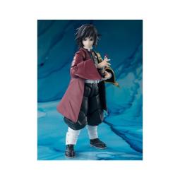 Figura tamashii nations giyu tomioka 15 cm demon slayer kimetsu no yaiba sh figuarts