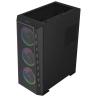 Caja ordenador gaming hiditec e - atx mh12 metal mesh argb cristal templado negro