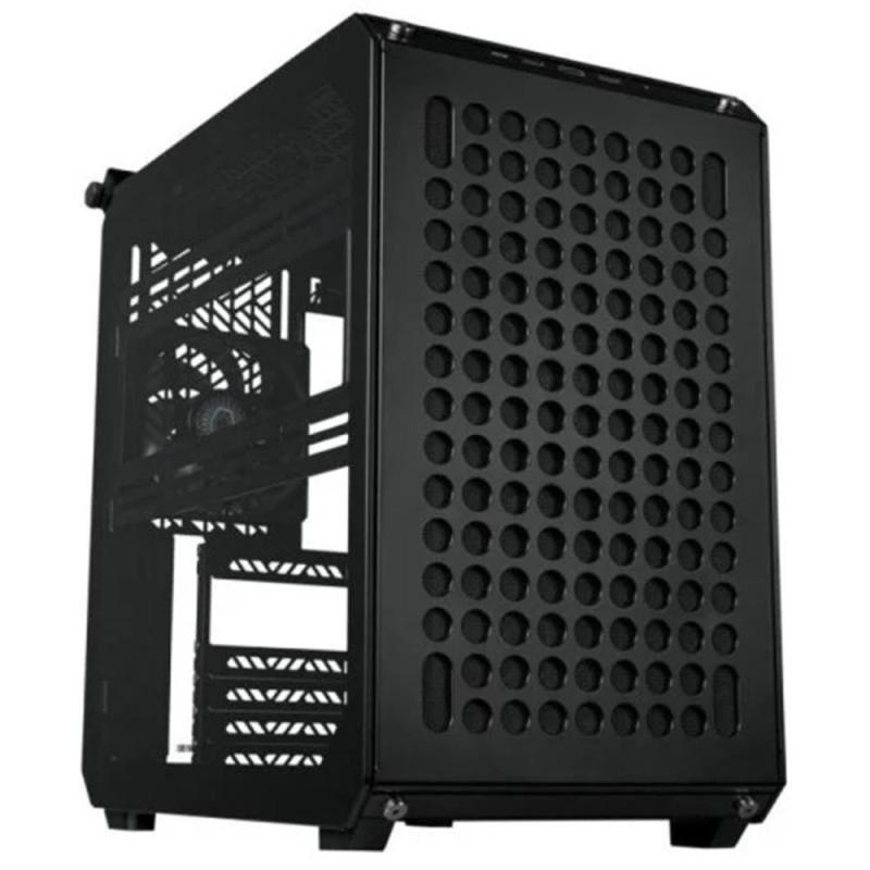 Caja ordenador gaming coolermaster qube 500 flatpack atx cristal templado negro