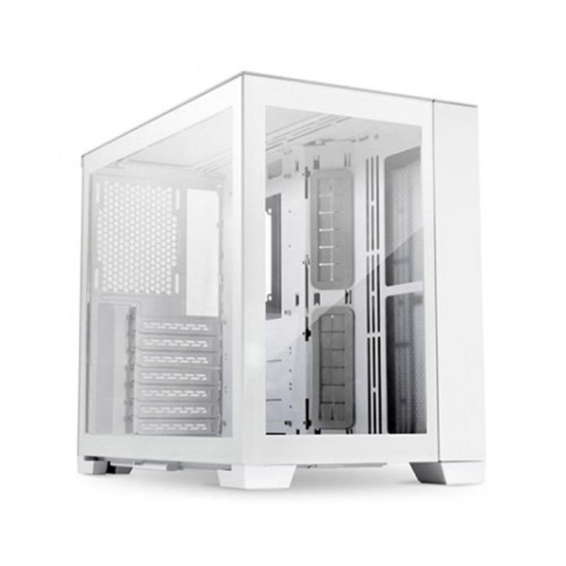 Caja ordenador gaming lian li pc - o11 dynamic mini atx cristal templado blanco