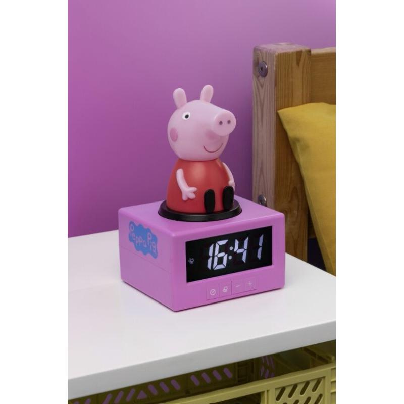 Reloj despertador paladone peppa pig con cable usb