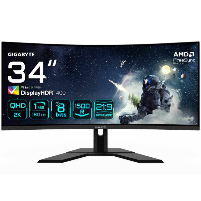 Monitor gaming gigabyte g34wqcp 34pulgadas 3440x1440 va 1500r