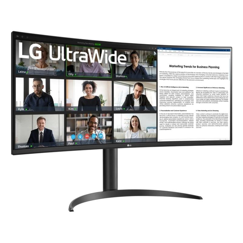 Curva lg 34wr55qk - b 34pulgadas 3440 x 1440 5ms hdmi displayport reg. altura