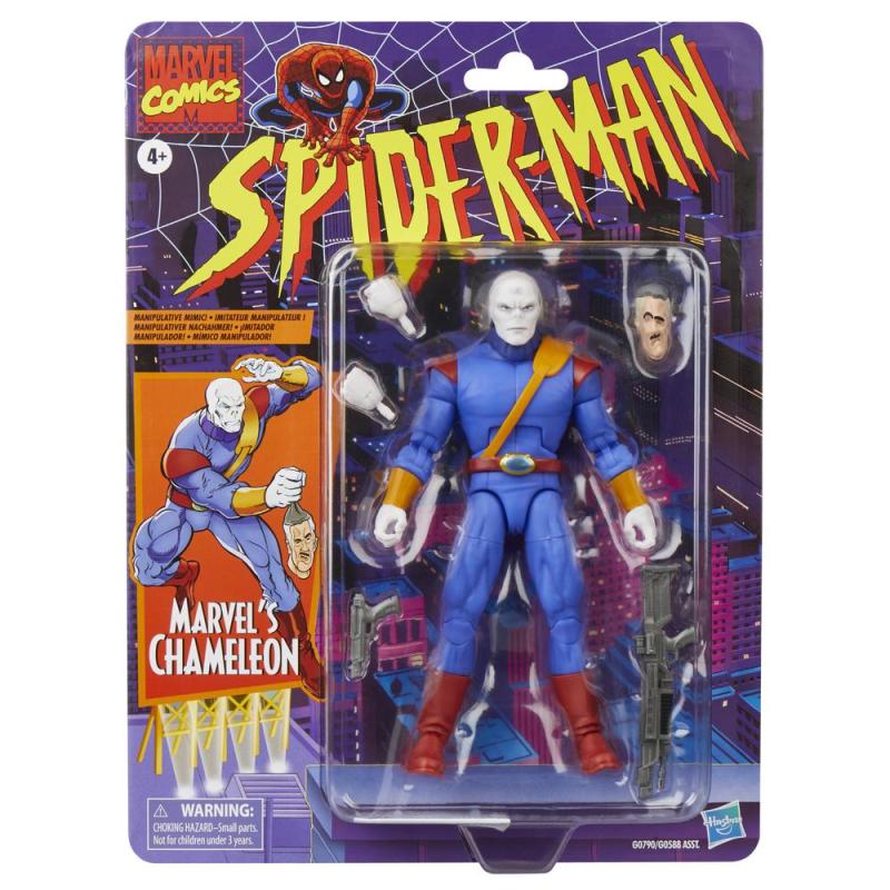 Figura hasbro marvel comics spider - man marvel's chameleon