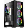 Caja ordenador gaming hiditec mh12 atx argb cristal templado negro