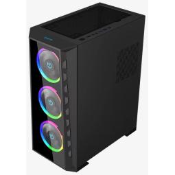 Caja ordenador gaming hiditec mh12 atx argb cristal templado negro