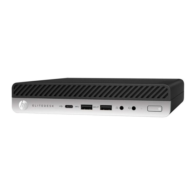 Ordenador reacondicionado mini hp elitedesk 800 g3 - i5 - 6th - 8gb - 256gb m2 - win 10 pro - sin cable trébol - sin vga