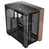 Caja ordenador gaming antec c8 curve wood atx vidrio negro