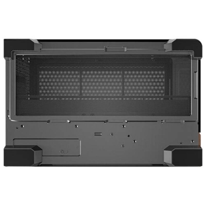 Caja ordenador gaming antec c8 curve wood atx vidrio negro