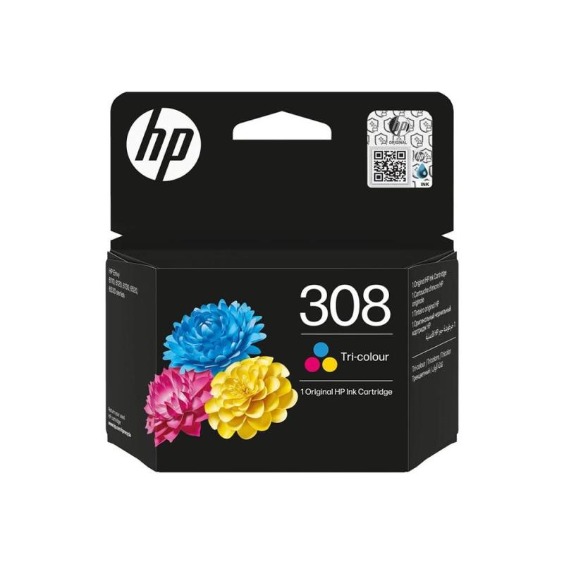 Hp cartucho 308 color cian - magenta y amarillo 120 p