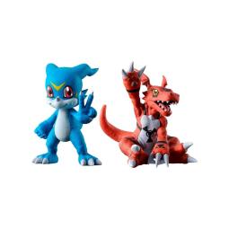 Figuras ichibansho digimon two forces that radiate light veemon & guilmon