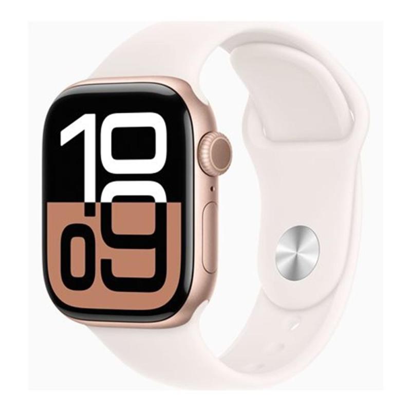 Smartwatch apple watch series 10 gps 42mm rose gold case light blush sport band m - l