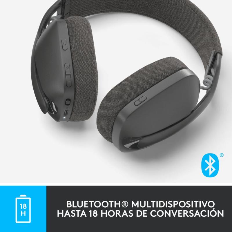 Auriculares logitech zone vibe 100 inalambrico negro