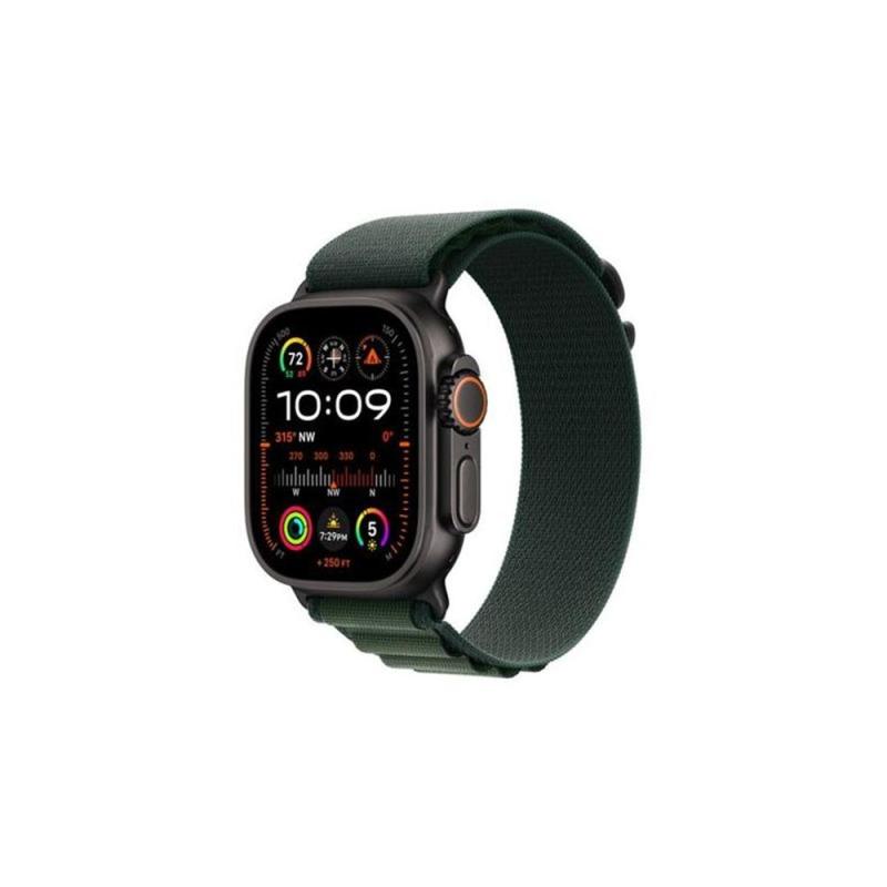 Smartwatch apple watch ultra 2 gps + cell 49mm black titanium case dark green alpine loop medium