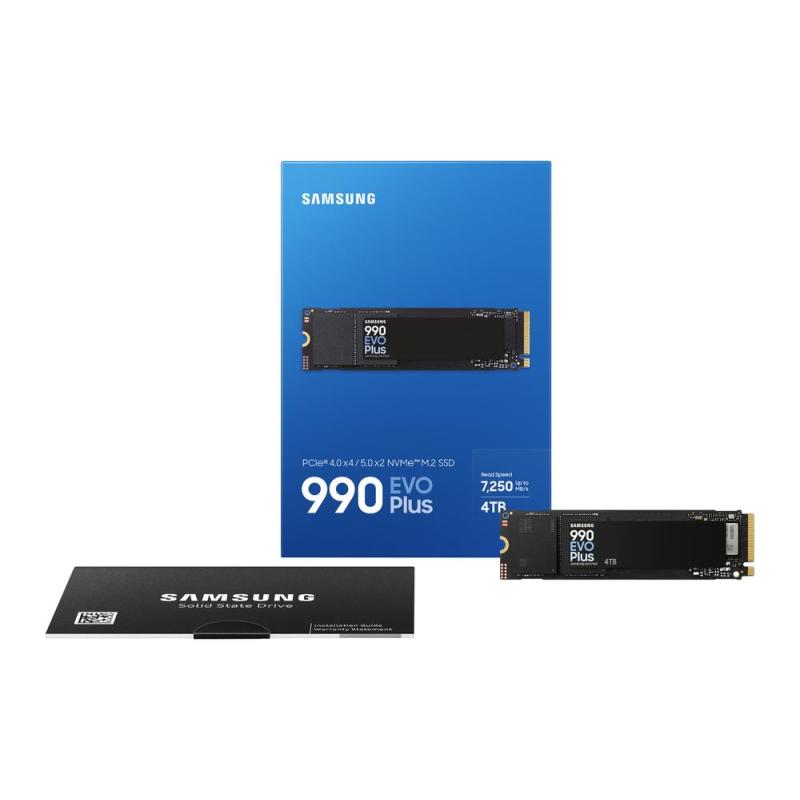 Disco duro interno solido ssd samsung 990 evo plus 4tb pcie 4.0x4 5.0x2 nvme 2.0