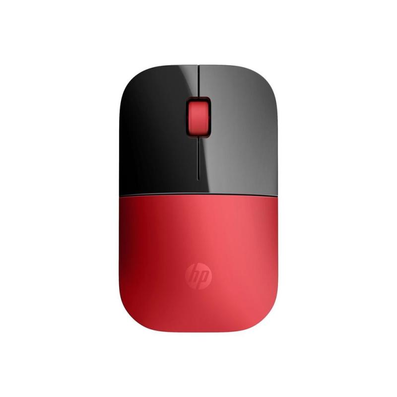 Mouse ratón hp z3700 ambidiestro rf inalambrica optico rojo y negro