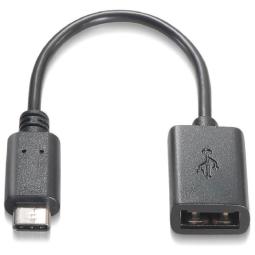 Cable usb tipo c a usb 2.0 nanocable 0.15m - macho - hembra - negro