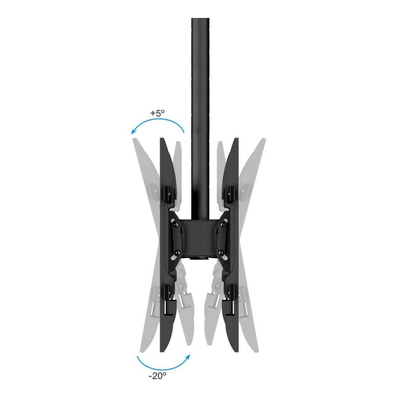 Soporte techo doble tooq vesa hasta 86pulgadas 600x400mm max 50kg - pantalla