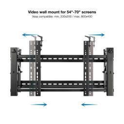 Soporte de pared tooq vesa hasta 70pulgadas 800x400mm max 70kg