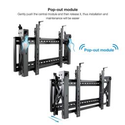 Soporte de pared tooq vesa hasta 70pulgadas 800x400mm max 70kg