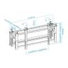 Soporte de pared tooq vesa hasta 70pulgadas 800x400mm max 70kg