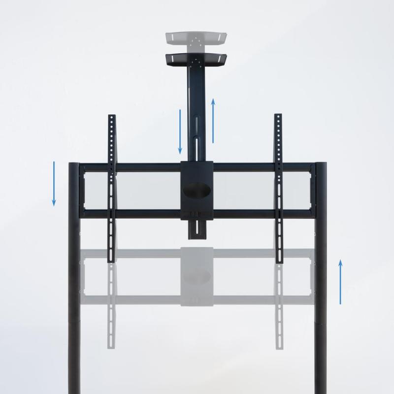 Soporte suelo con ruedas tooq vesa hasta 100pulgadas 900x600 max 120kg