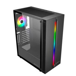 Caja ordenador gaming unyka lumina 205 atx argb cristal templado negro