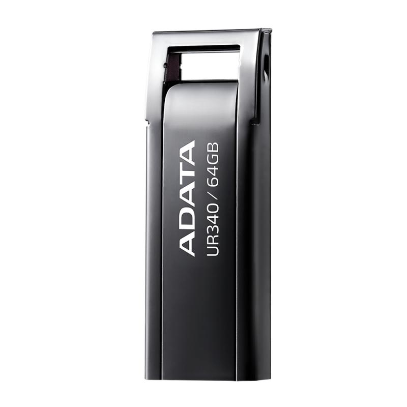 Memoria usb 3.2 adata ur340 64gb negro metalico