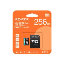 Tarjeta micro sd adata 256gb cl10 + adaptador sd