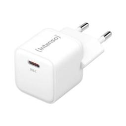 Cargador pared intenso gan w30c usb tipo c blanco + cable lightning