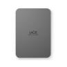 Disco duro externo lacie mobile secure 4tb 2.5pulgadas usb tipo c gris