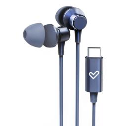 Auriculares energy sistem metallized usb tipo c azul