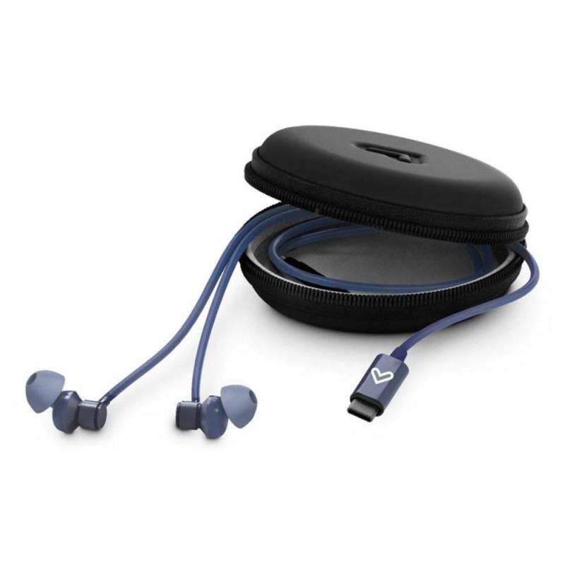 Auriculares energy sistem metallized usb tipo c azul