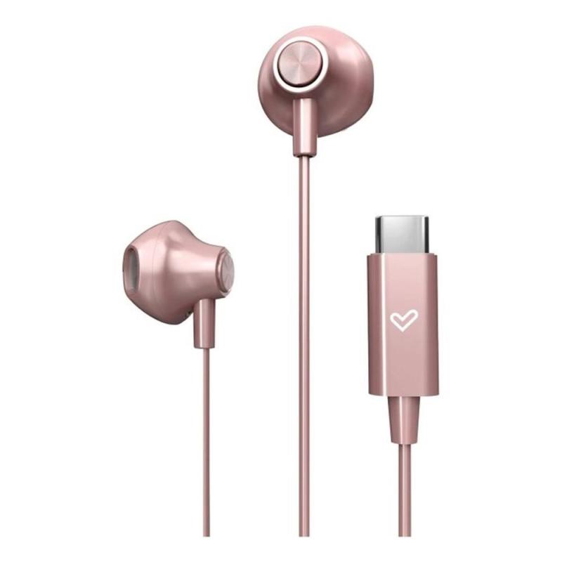 Auriculares energy sistem easypods usb tipo c oro rosa