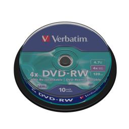 Verbatim dvd - r 4.7gb 4x tarrina 10uds
