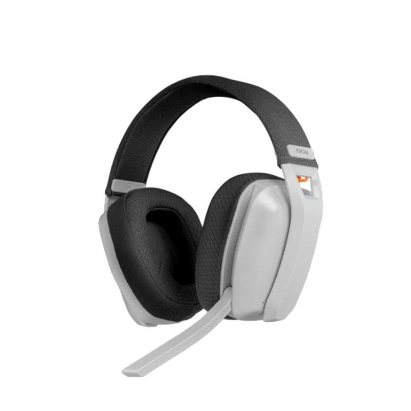 Auriculares gaming krom kanji inalambrico blanco