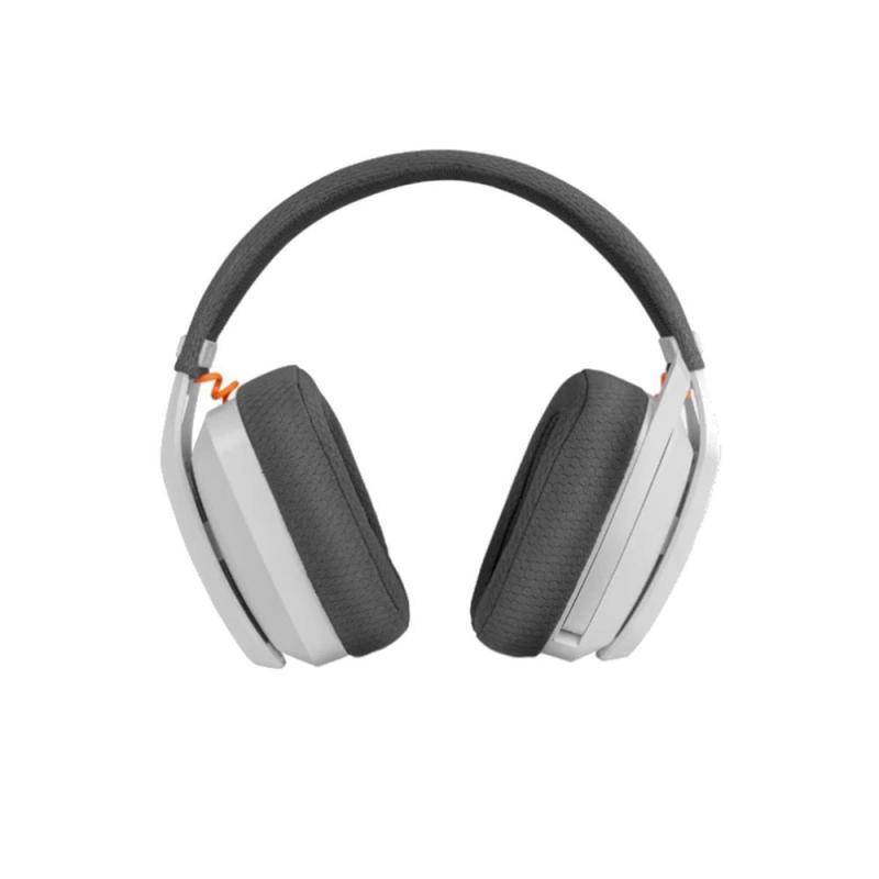 Auriculares gaming krom kanji inalambrico blanco