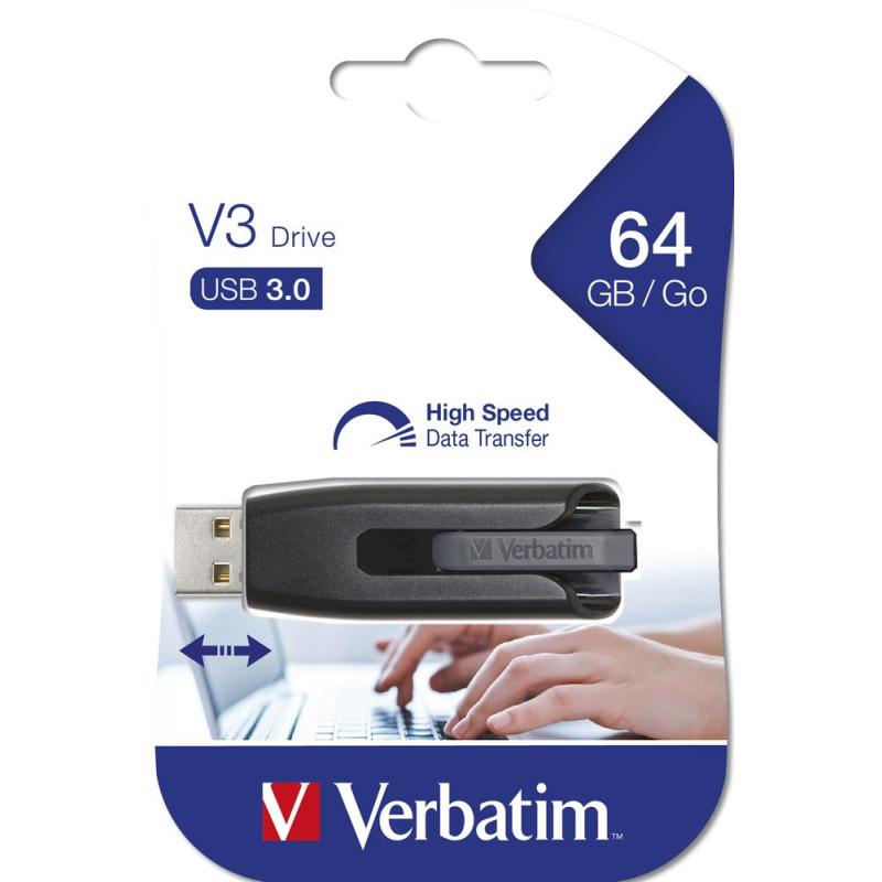 Memoria usb 3.0 verbatim storengo 64gb negro