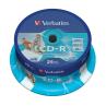 Verbatim cd - r 700mb 52x tarrina 25 unidades printable