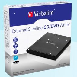 Grabadora externa cd - dvd verbatim slimline usb 2.0