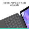 Funda logitech combo touch para con teclado para ipad pro m4 11pulgadas grafito