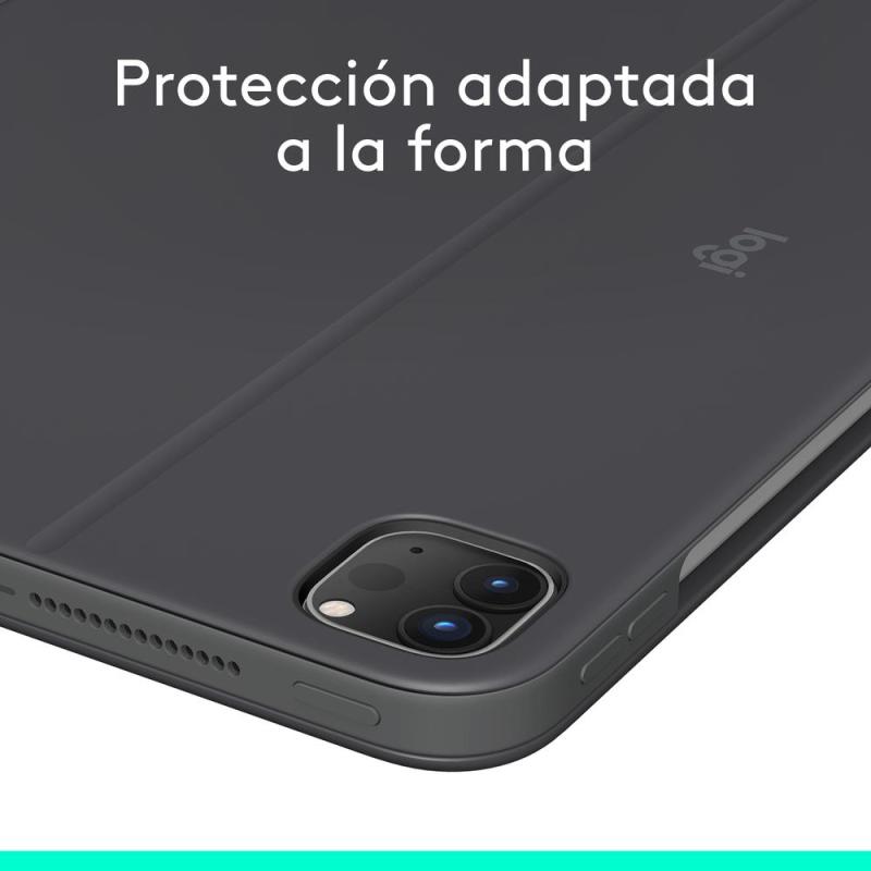 Funda logitech combo touch para con teclado para ipad pro m4 11pulgadas grafito