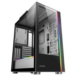 Caja ordenador mars gaming mcult e - atx cristal templado negro